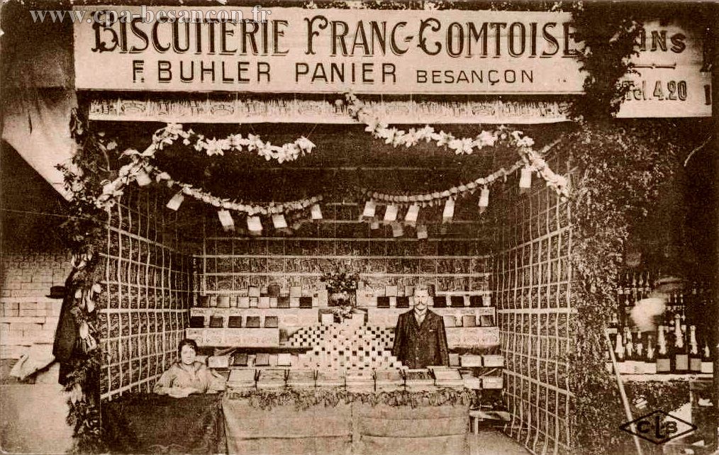 BESANÇON - Foire comtoise - Biscuiterie F. Buhler - Biscuiterie Franc-Comtoise - F. Buhler Panier - Besançon